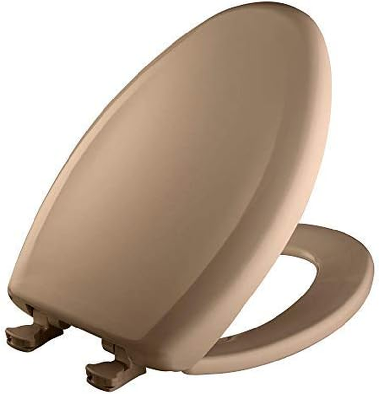 Bemis 1200SLOWT 148 Slow Sta-Tite Elongated Closed Front Toilet Seat, Mexican Sa