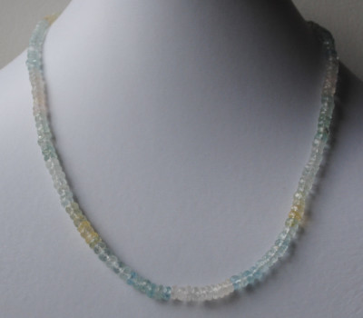  facettierten Aquamarin ( Beryll ) Kette