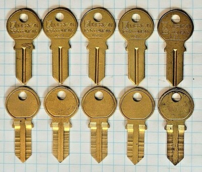 NOS Lot of 10 Original American Lock Co blanks BKB Locksmith Rare 