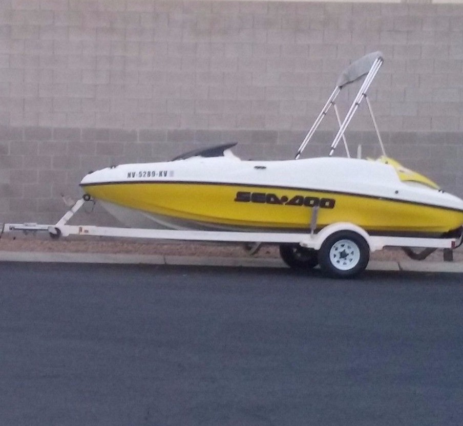 1999 17ft seadoo speedster sk jet boat twin engine wakeboard ski sea doo