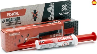 NOVAR ECOGEL Jeringuilla contra cucarachas | Eficacia Profesional| Elimina 50