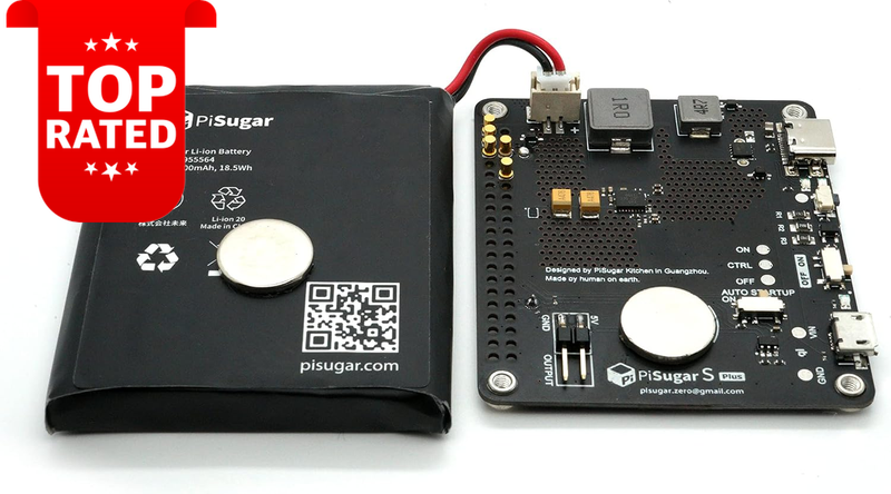 Pisugar S Plus Portable 5000mAh UPS Lithium Power Module Raspberry Pi 3B 4B