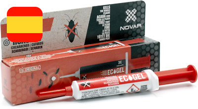NOVAR ECOGEL Jeringuilla contra cucarachas, Eficacia Profesional, 10 gr 