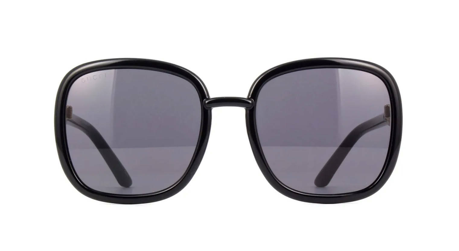 Pre-owned Gucci Prada Pr A09s Black/dark Grey (1ab-5s0) Sunglasses In Gray