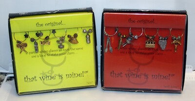 2 new boxes, That Wine Is Mine - Stemware Beaded Wine Charms
