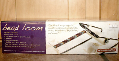 Beadsmith Bead Loom Beginners Kit - Beads,Needles,Thread,Patterns,Instructions