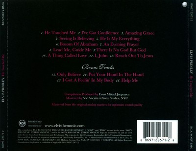 ELVIS PRESLEY HE TOUCHED ME NEW CD