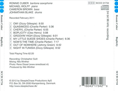 RONNIE CUBER BOPLICITY NEW CD