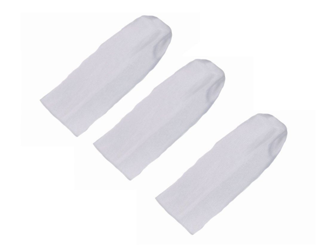 3 Wide White Stretch Headbands for Sports, Dance Casual Wear - 3 Pack