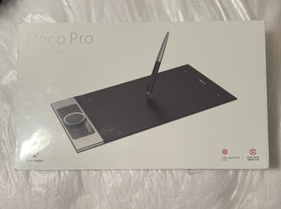 XP-Pen Deco Pro Medium Graphics Drawing Tablet Battery-Free Pen 60° Tilt 8192 US