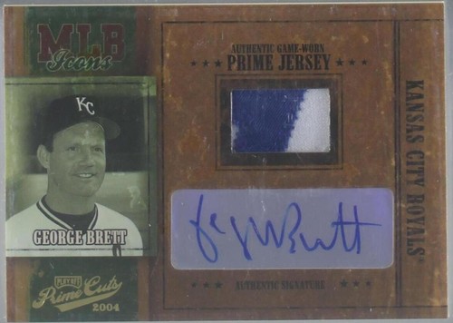 George Brett 2004 Playoff Prime Cuts Signature #47 Auto 25/25 