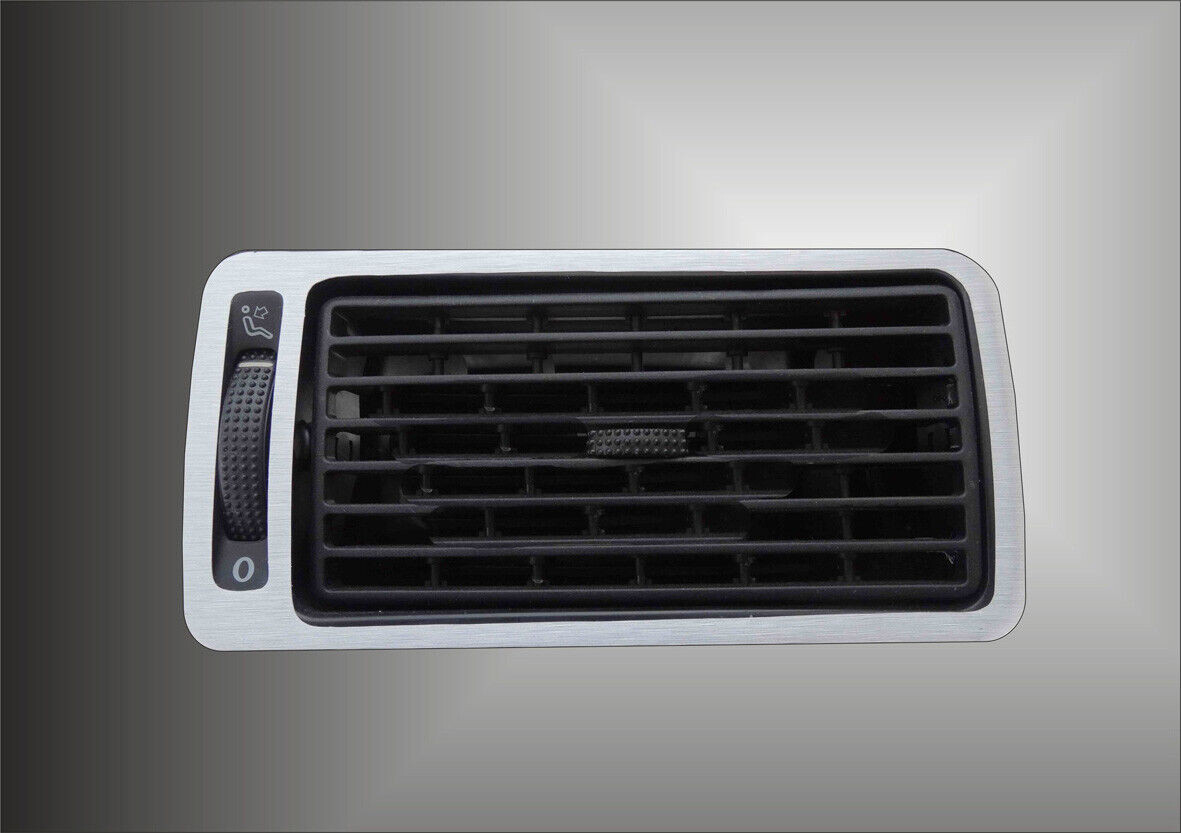 Brushed Aluminium effect Air Vent stickers to fit VW Golf Mk4 Jetta GTI R32