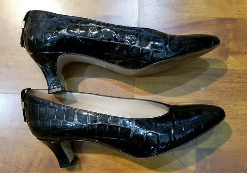 Vintage La Belle Originals Black Pointed Toe Pumps Heels Sz 8