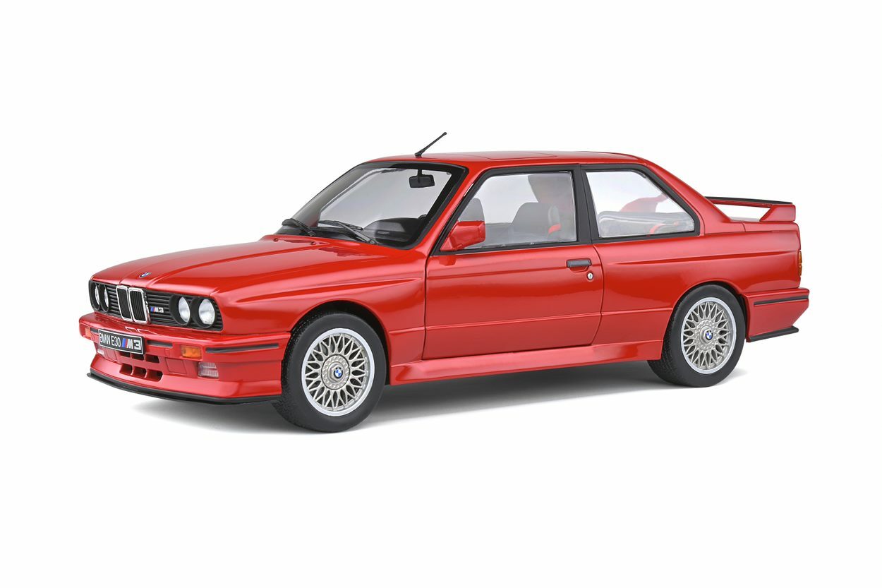 BMW M3 E30 Series 3 1990 Red 3Er Solido S1801502 1/18 Metal