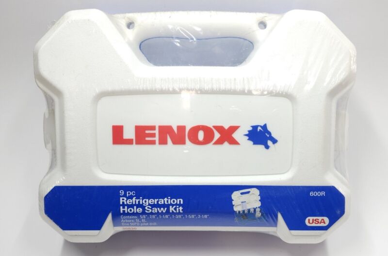 Lenox 30830-600R 9 Piece Profesional Refrigeration Hole Saw Kit