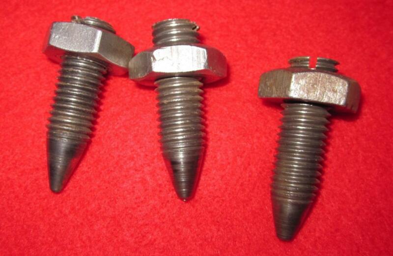 3 SINGER TREADLE  SEWING MACHINE FRAME CENTERING BOLTS
