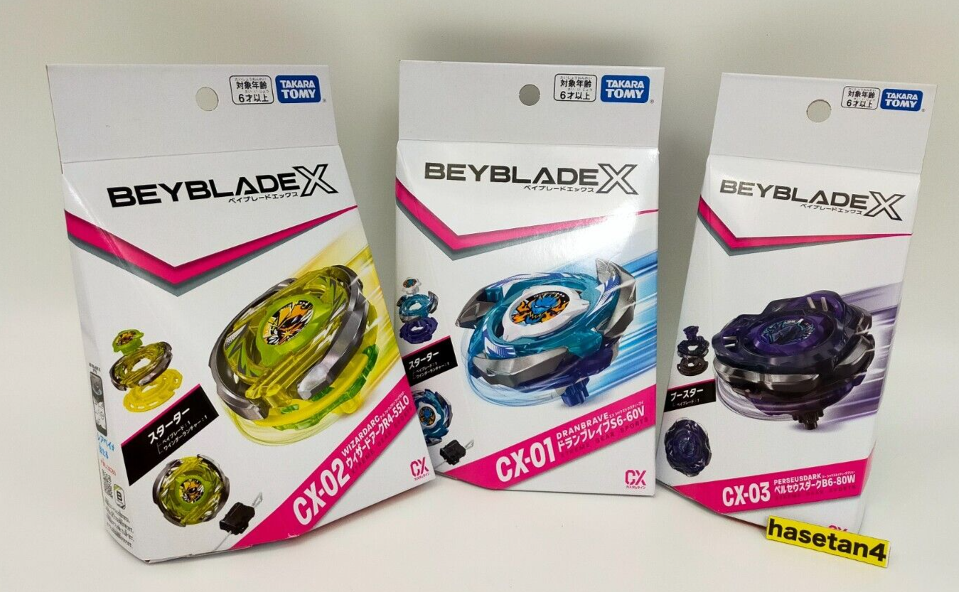 Takara Tomy Beyblade X CX-01 CX-02 CX-03 Booster Starter Takara Tomy Beyblade X CX-01 CX-02 CX-03 Booster Starter