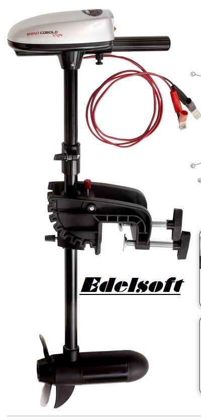 ZEBCO RHINO COBOLD VX 24  ELEKTROBOOTSMOTOR ELEKTROAUSSENBORDER 12 VOLT NEUHEIT!