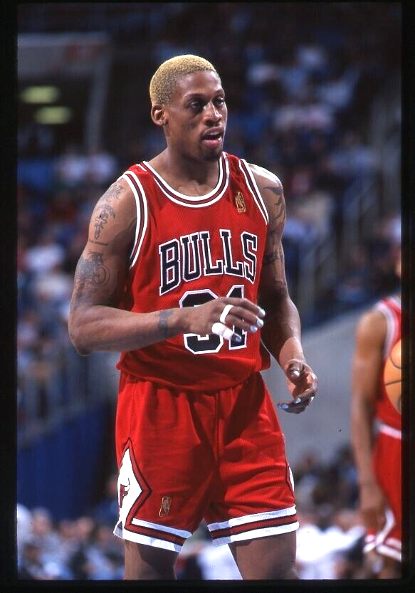 DENNIS RODMAN The Worm MAVERICKS Spurs PISTONS Lakers