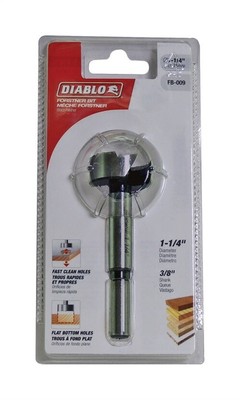 Diablo FB-009 Steel Round Shank Forstner Drill Bit 3-1/2 L x 1-1/4 Dia. in.