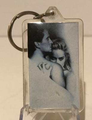 VINTAGE BASIC INSTINCT MOVIE SHARON STONE KEY CHAIN RING PROMO