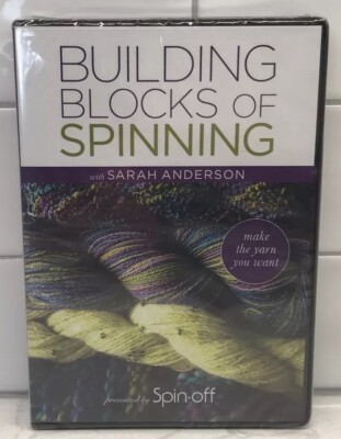 Building Blocks of Spinning Make The Yarn You Want With Sarah Anderson DVD-New