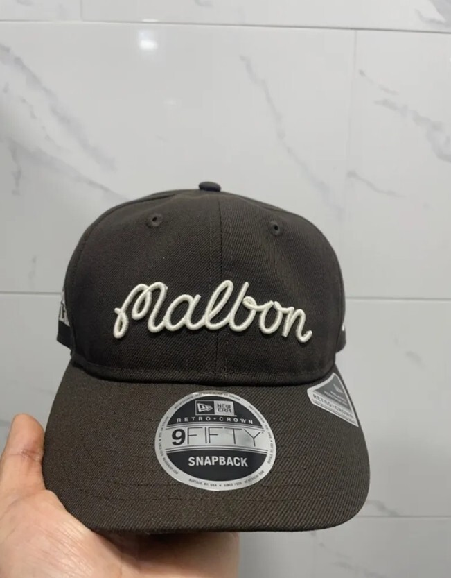 Malbon Golf x Newera Semi Curved Cap - Brown color | eBay