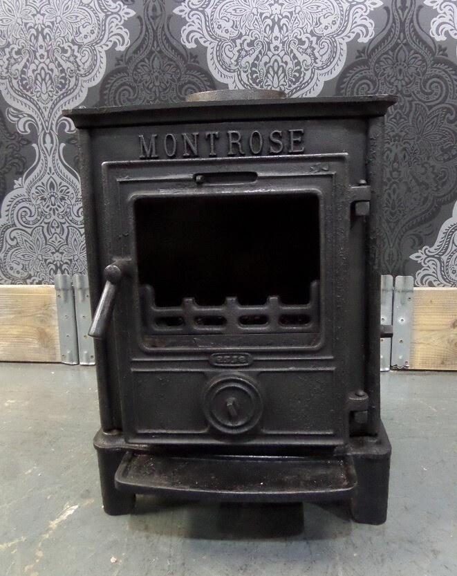 Fantastic Montrose Cast Iron Log Wood Burner Stove with Flue in