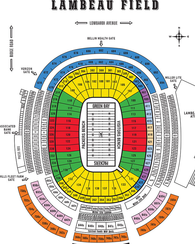 4 PACKERS VS. VIKINGS TICKETS - LOWER BOWL 9/16/18 - GREAT AISLE SEATS!!