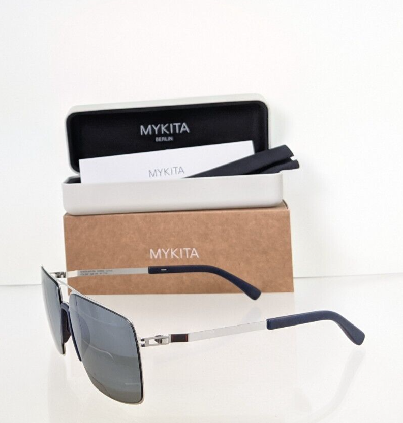 Pre-owned Mykita Brand Authentic  Mylon Hybrid Lotus Col. 309 61mm Silver Frame In Gray