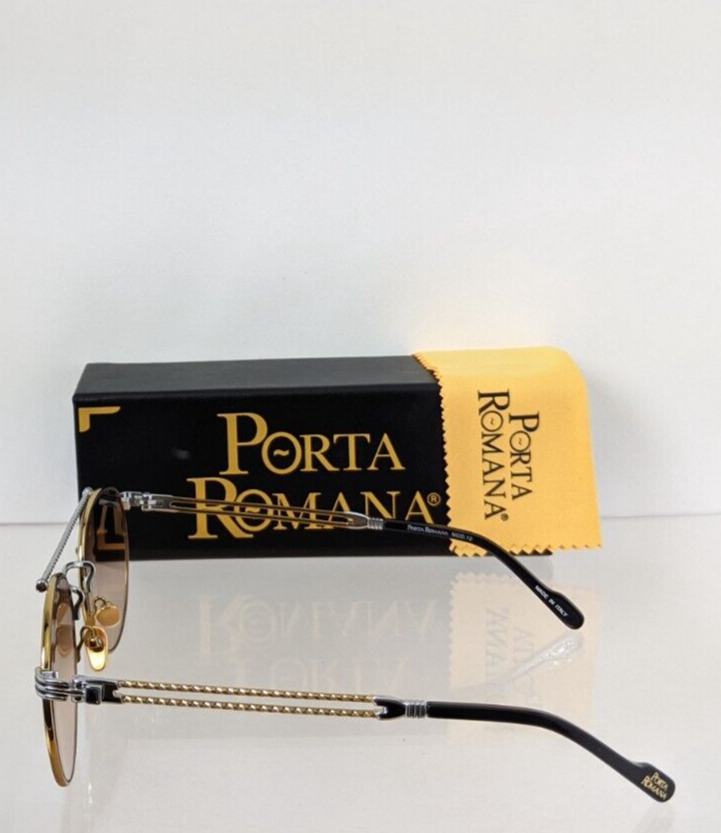 Pre-owned Porta Romana Authentic  Sunglasses Mod 012 Col 12a2 Gold Plated Vintage Frame In Brown