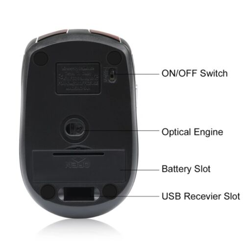  Wireless Optical Mouse Mice 2.4GHz USB Receiver For Laptop PC Computer DPI lot