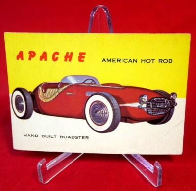 Apache American Hot Rod Hand Built Roadster Topps 1954 Trading Card #110 VG