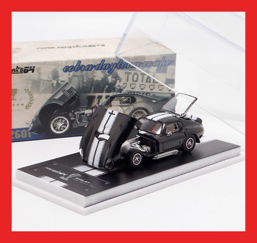 JAN 2025 Fine Works64 FW Shelby Cobra Daytona Coupe Black 1