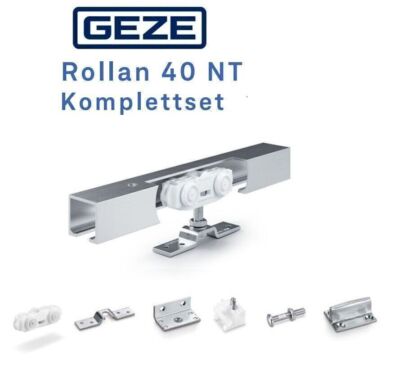Geze Rollan 40 NT Schiebetürbeschlag Komplett Set Laufschiene 115 165 180 190cm