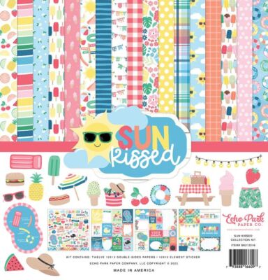 ECHO PARK ''SUN KISSED'' 12X12 PAPER PACK SUMMER FUN SCRAPJACK'S PLACE