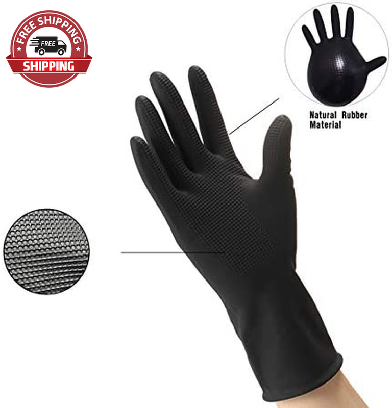 Hair Dye Gloves, Reusable Rubber Gloves, Professional Hair Coloring Accessories