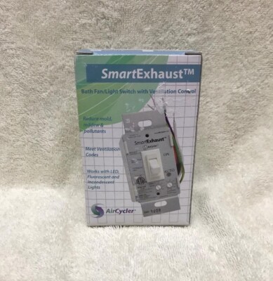 Aircycler Smart Exhaust Bathroom Fan Light Switch New 