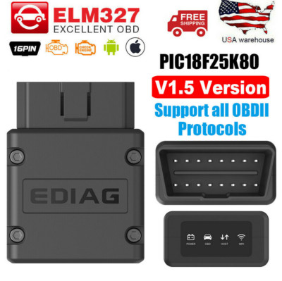 ELM327 V1.5 WIFI Diagnostic Tool OBD2 Scanner Code Reader PIC18F25K80 for Mini