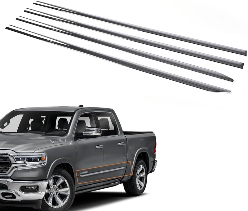 Side Molding Trim for 2019-2021 Dodge RAM 1500 Crew Cab Body Side Molding Trim