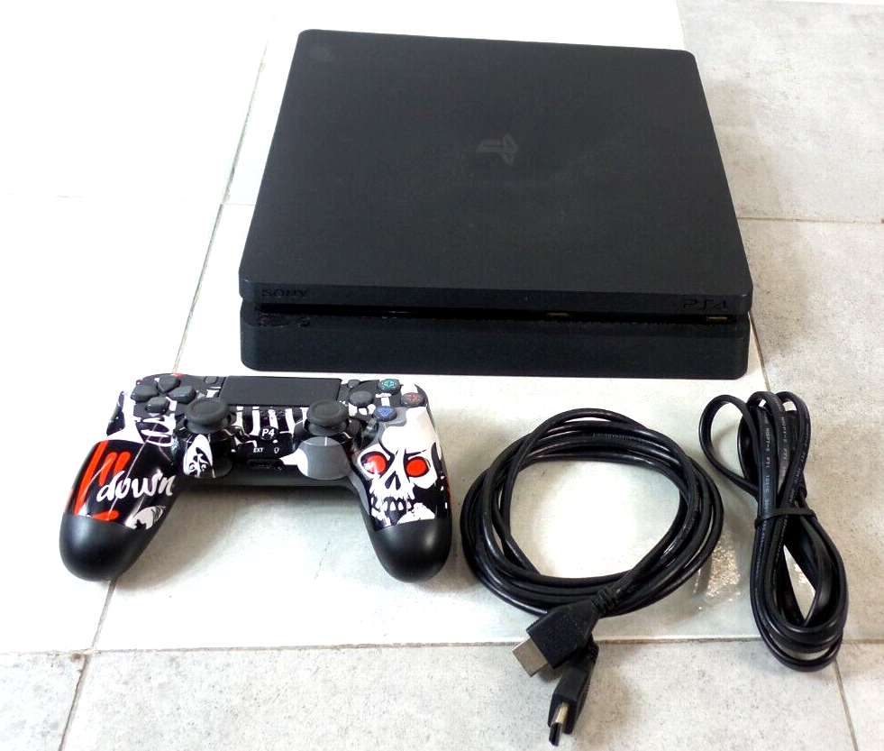 Sony PlayStation 4 Slim 500GB Jet Black Gaming Console with