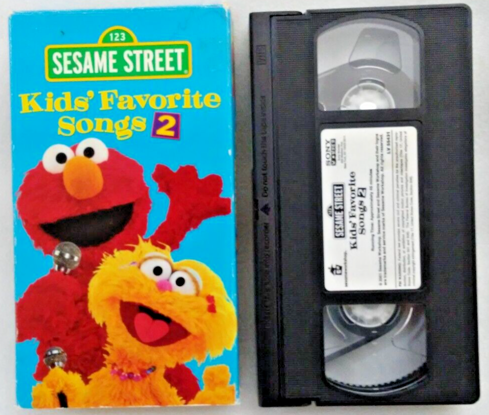 VHS Sesame Street - Kids Favorite Songs 2 (VHS, 2001