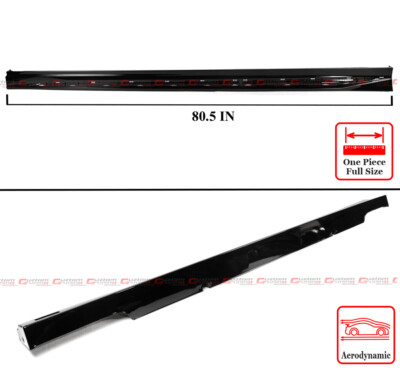 For 2023-2025 Honda Accord Yofer Black Add On Side Skirt Extension - Silver Trim