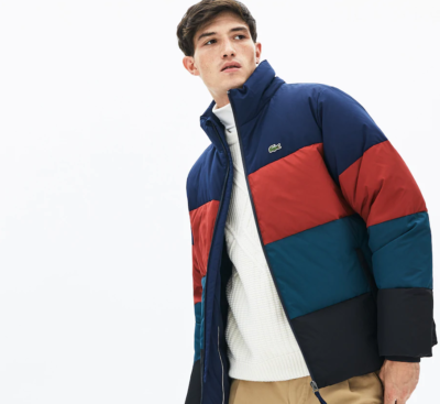 Lacoste down water resistant taffeta hot sale