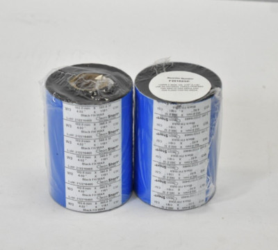 Lot of 2 CleanStart FH Wax Printhead Cleaner Resin Ribbon Rolls Black 102mm/360m