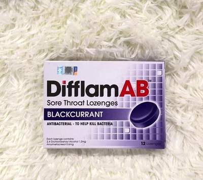 Antibacterial Sore Throat Lozenges sore throat relief 100% ORIGINAL Difflam AB