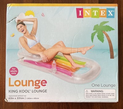 Intex Lounge King Kool Pool Lounge   63 in. x 33.5 in. New!