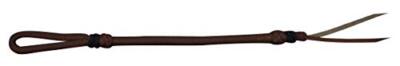 Showman Braided Nylon Quirt Wrist Loop w/ Leather Popper