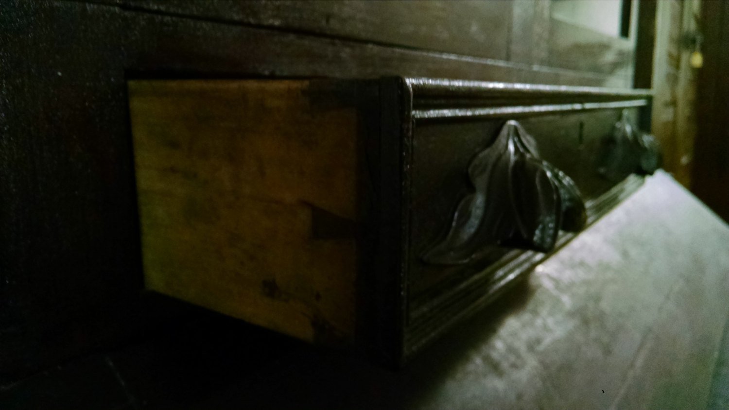 Antique Secretary Book Case Display China Cabinet Early Large Cabinet