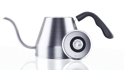 Pour Over Gooseneck Coffee Kettle 1.2L with Temperature Gauge -...